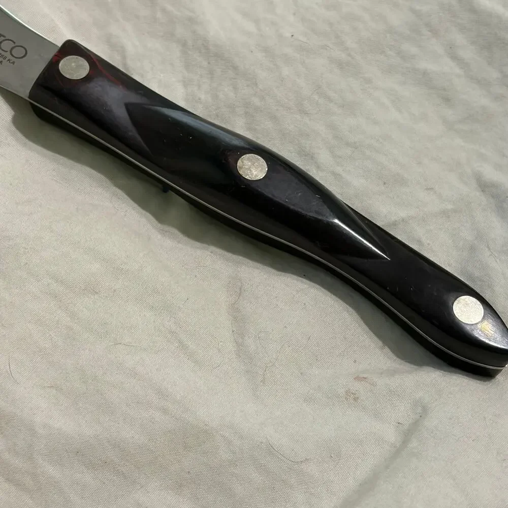 Vtg Cutco Spatula Spreader 1768 Knife Classic Brown Handle Double-D Edge USA